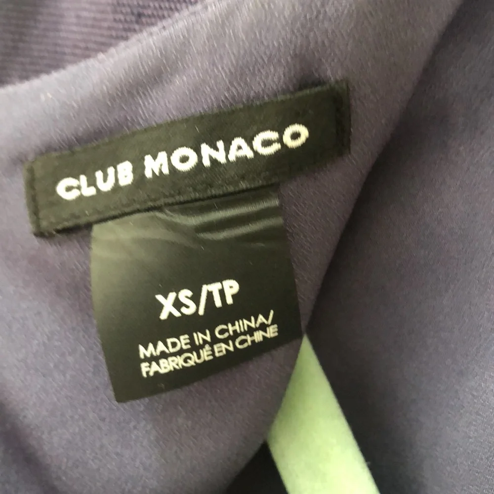 Club Monaco Linen Ruffle Top - Picture 2 of 5